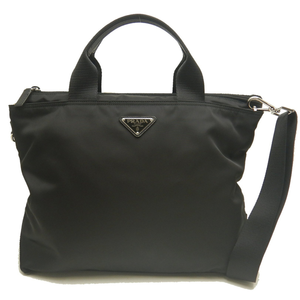 PRADA 1BG867 Tote Bag VELA NERO Women's 254247